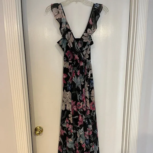 chinese dress ladies Katherine Maxi Dress — Cream & Rust Floral main image 0